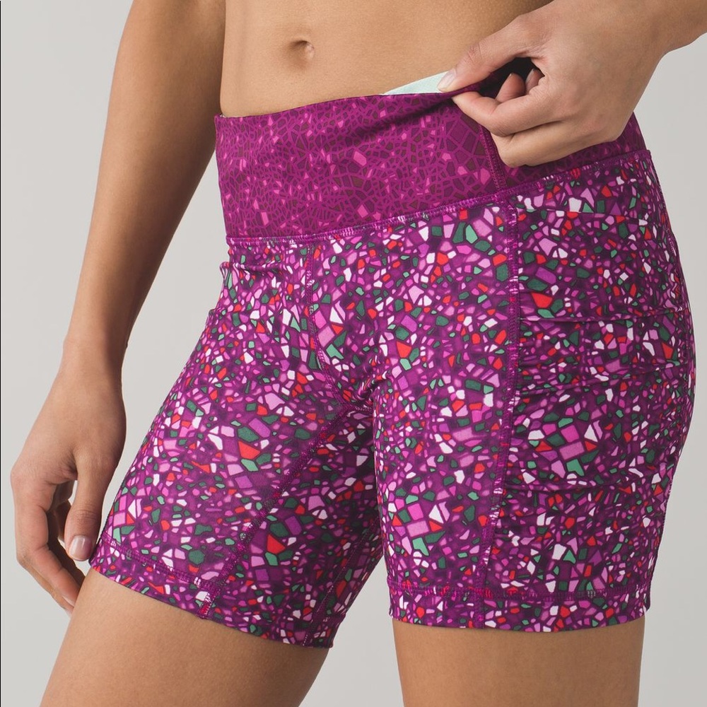 Lululemon Paradise Camo Spandex Shorts